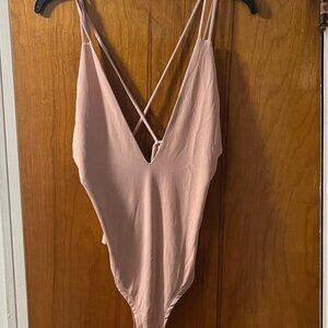 Soft Pink V-Neck Bodysuit